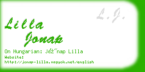 lilla jonap business card